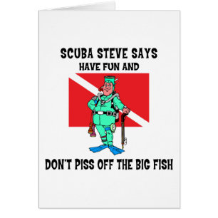 Cartão MERGULHADOR Steve