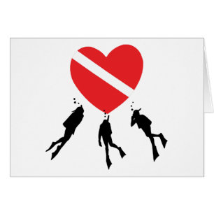 Cartão Mergulho autónomo do amor
