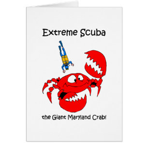 Cartão Mergulho autónomo engraçado