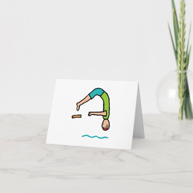 Cartão Mergulho de borda (Frente)