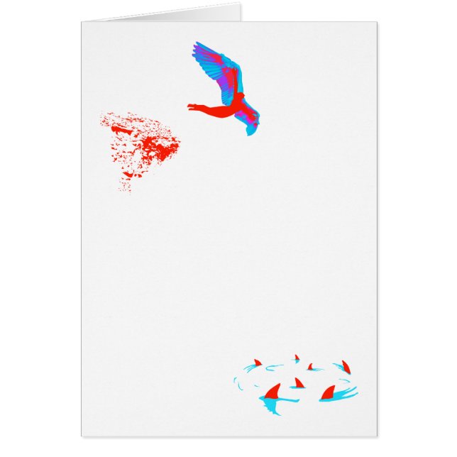 Cartão mergulho de cisne (Frente)