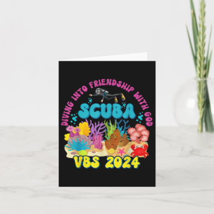 Cartão Mergulho Na Amizade Com Deus Beach Scuba Vbs 20