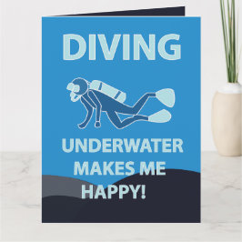 Cartão Mergulho Scuba Diving Submarino
