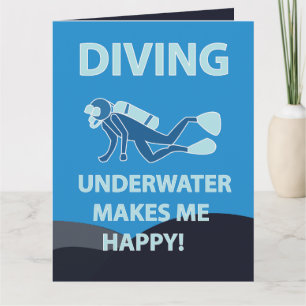Cartão Mergulho Scuba Diving Submarino