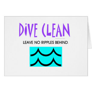 Cartão Mergulho SUPERIOR nenhumas ondinhas