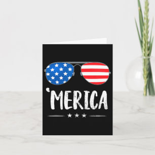 Cartão Merica Óculos de Sol 4 de Julho Meninos Meninas Ba
