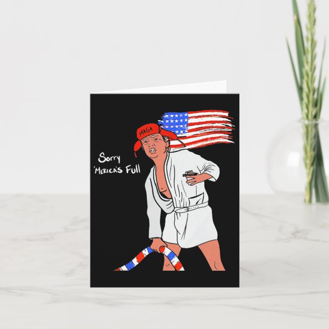 Cartão Mericas Cheio Trump Maga (Frente)