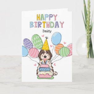 Cartão Merle Cockapoo Cavapoo Dog Feliz Aniversário