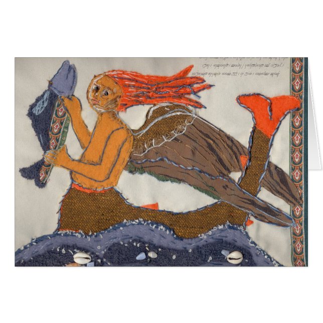 Cartão Mermaid (Frente horizontal)