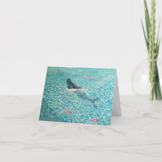 Cartão Mermaid against the Tide