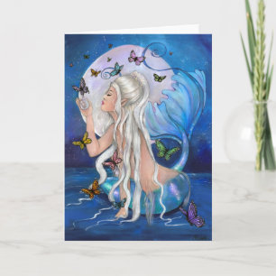 Cartão "Mermaid Magic" fantasy blank greeting card