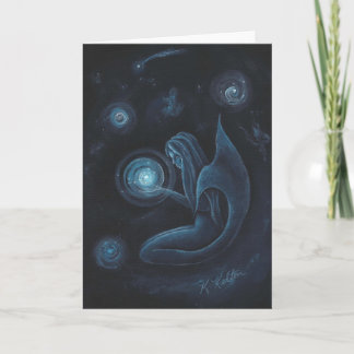 Cartão Mermaid Universe Greeting Card
