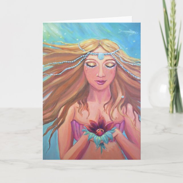 Cartão Mermaid Wish - Greeting Card (Frente)