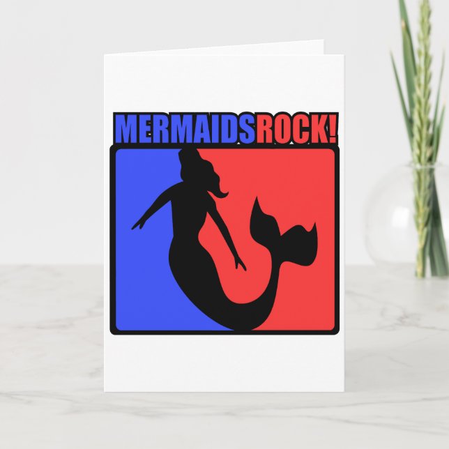 Cartão Mermaids Rock! (Frente)
