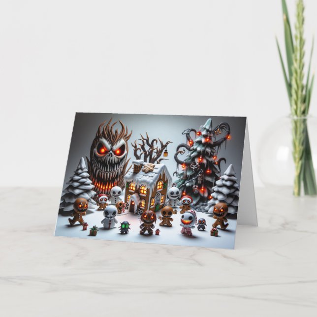 Cartão Merrimento monstruoso (Frente)