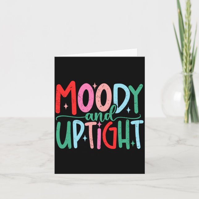 Cartão Merry &amp; Bright Moody &amp; Uptight Matching Co (Frente)