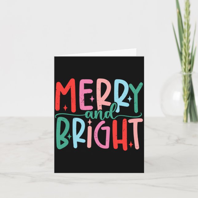 Cartão Merry &amp; Bright Moody &amp; Uptight Matching Co (Frente)