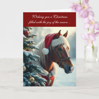 Cartão Merry and Mane Christmas Card