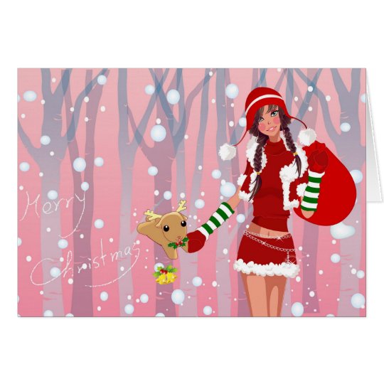 Cartão "Merry Christmas"