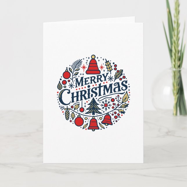 Cartão Merry Christmas 3 (Frente)