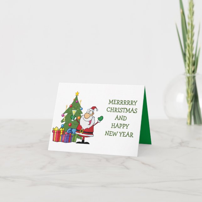 CARTÃO MERRY CHRISTMAS/CARTÃO DE FELIZ ANO NOVO (Frente)