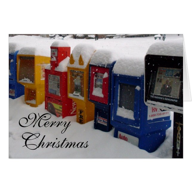 CARTÃO MERRY CHRISTMAS, ESPALHE A NOTÍCIA (Frente Horizontal)