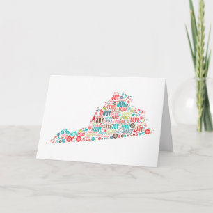 Cartão Merry Christmas from Virginia