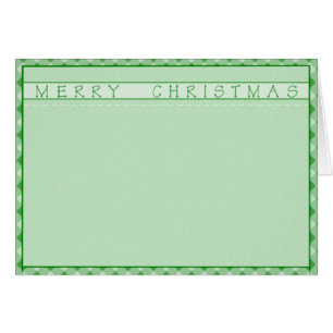 Cartão Merry Christmas Gingham