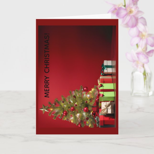 Cartão Merry Christmas Greeting Card (Orquídea)