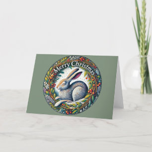 Cartão Merry Christmas Hare