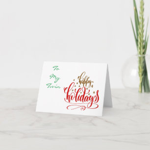 CARTÃO MERRY CHRISTMAS PARA UM "TWIN" ESPECIAL