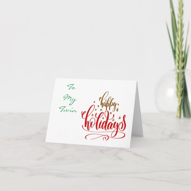 CARTÃO MERRY CHRISTMAS PARA UM "TWIN" ESPECIAL (Frente)