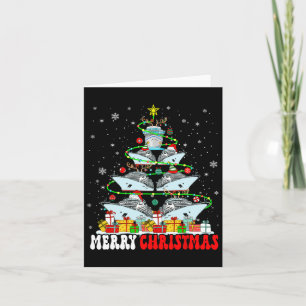 Cartão Merry Christmas Reindeer Elf Papais noeis Navios D