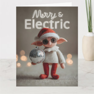 Cartão MERRY & ELECTRIC: Boneca Duende de Natal Caprichos