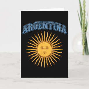 Cartão Mês da Herança Hispânica da Argentina Dom Maio Arg