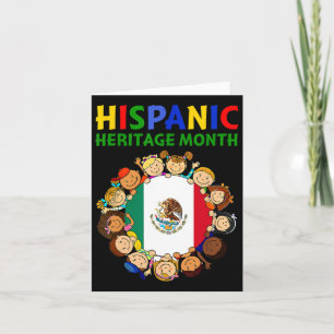 Cartão Mês da Herança Hispânica México Crianças Meninos M
