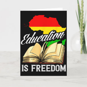 Cartão Mês da História Africana Herança Africana Educação