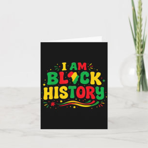 Cartão Mês da História Afro-Americana Orgulho