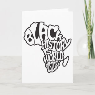 Cartão Mês da História Negra Design Educacional Mapa Áfri