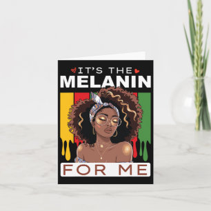 Cartão Mês da História Negra É a Melanina para mim