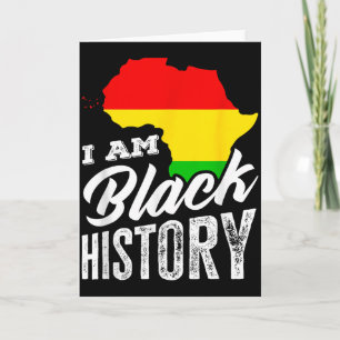 Cartão Mês da História Negra Eu Sou História Negra África