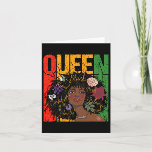 Cartão Mês da História Negra Juneteenth Africana Educada 