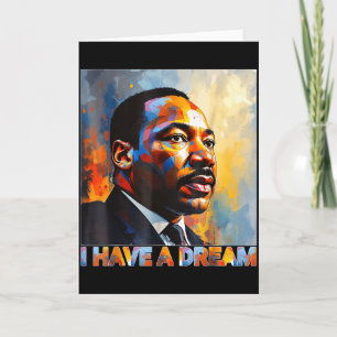 Cartão Mês da História Negra Martin Tem Sonho Luther King