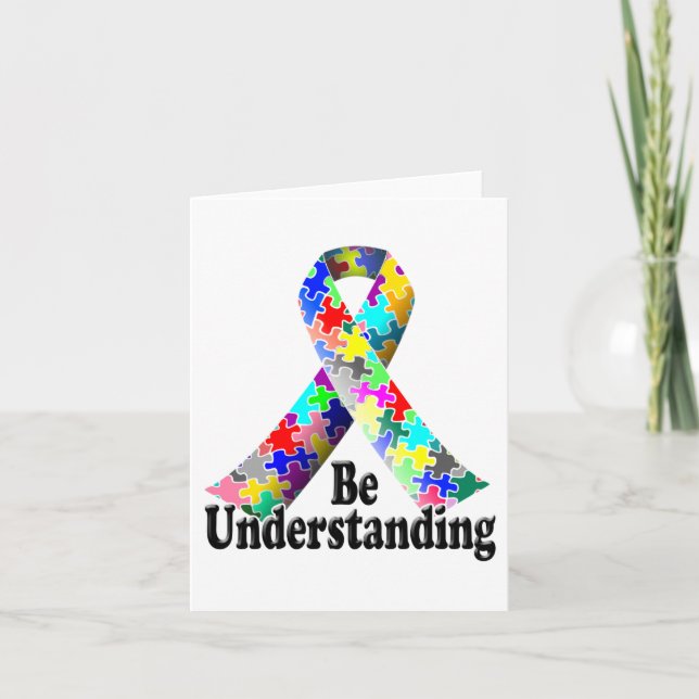 Cartão Mês de Consciência do Autismo (Frente)