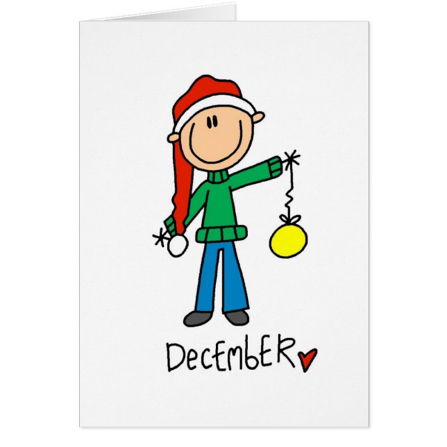 Cartão Mês de dezembro (Frente)