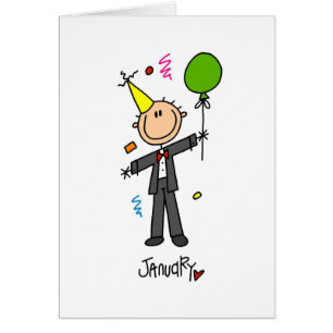 Cartão Mês de janeiro