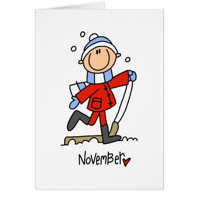Cartão Mês de novembro (Frente)