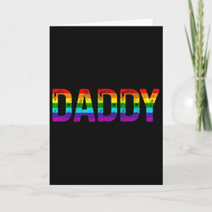 Cartão Mês do Orgulho Gay do Papai Dia dos Pais LGBTQ Arc