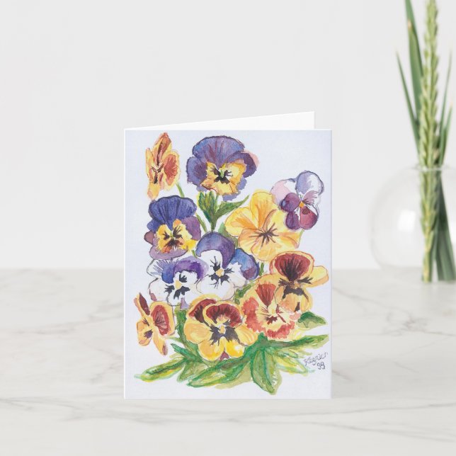 Cartão Mes Pensées derrama o toi,/meus "pensamentos" para (Frente)