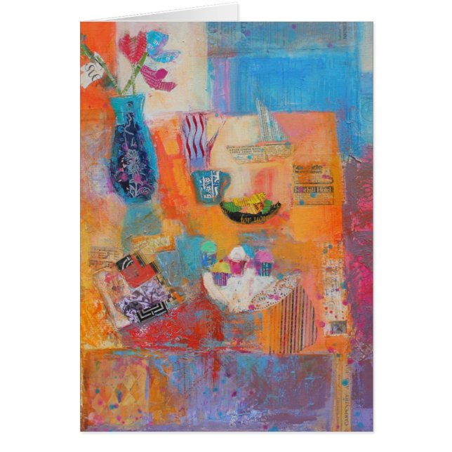 Cartão Mesa do verão (Frente)